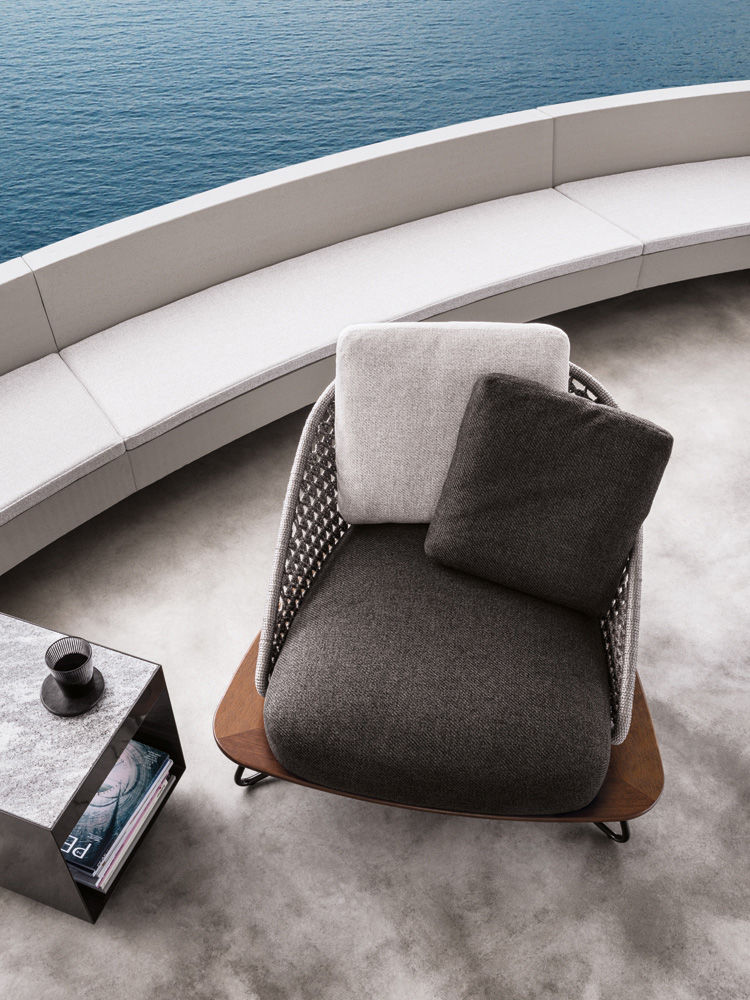 Minotti Rivera Outdoor Lounge Chair