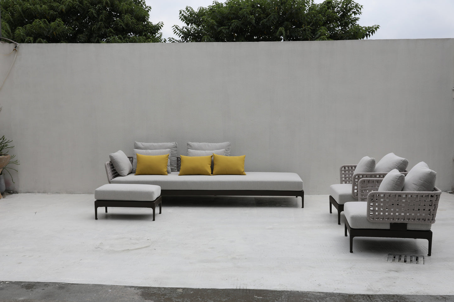 Aluminum sofa