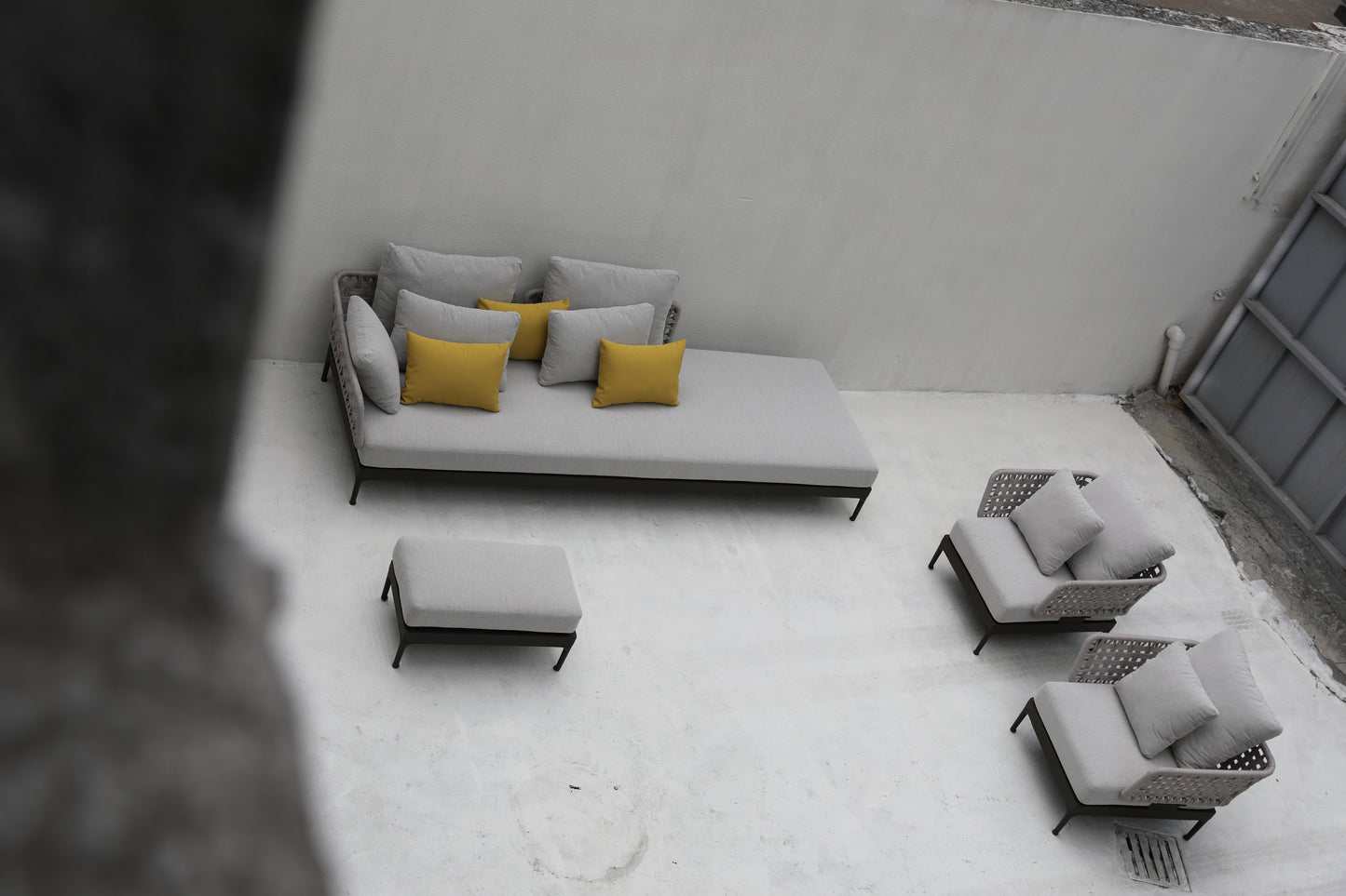 Aluminum sofa