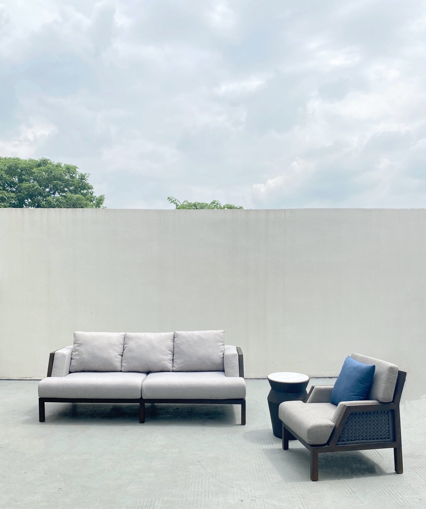 Aluminum sofa