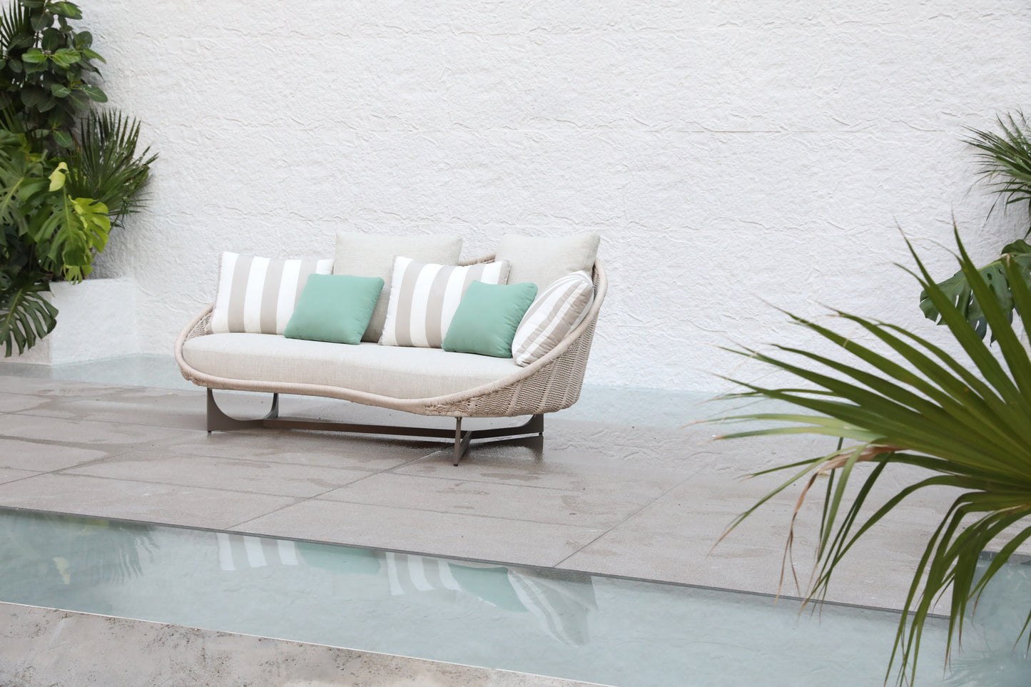 Aluminum sofa