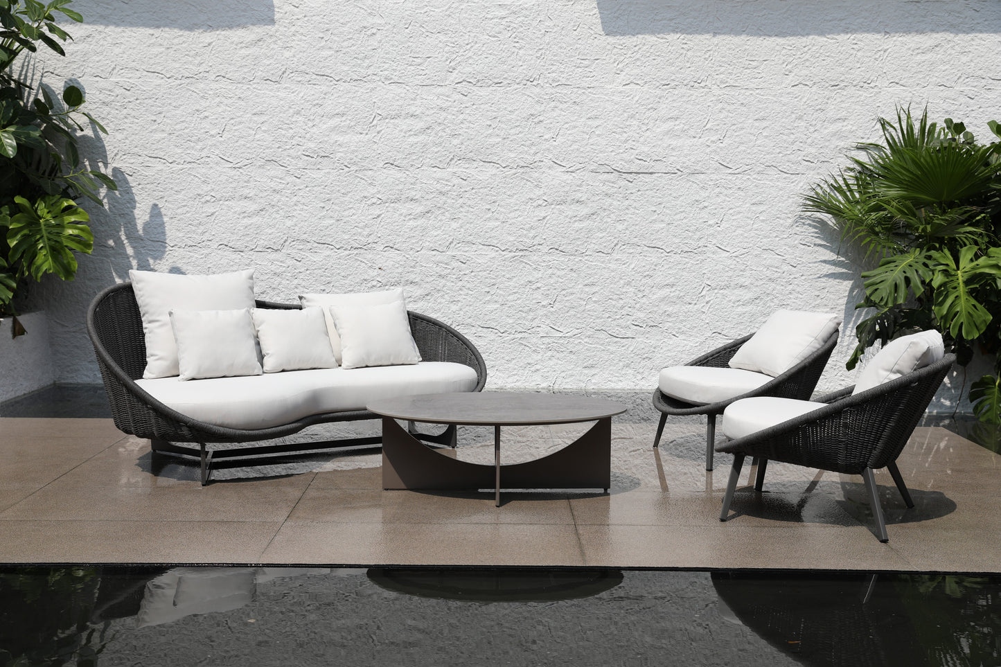 Aluminum sofa