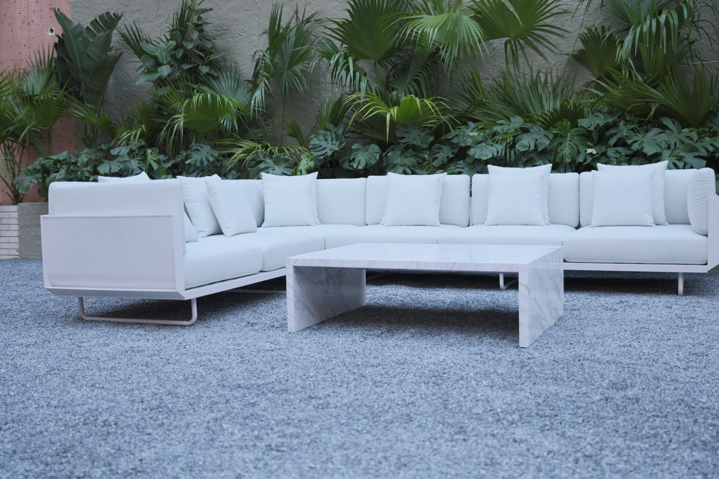 Aluminum sofa