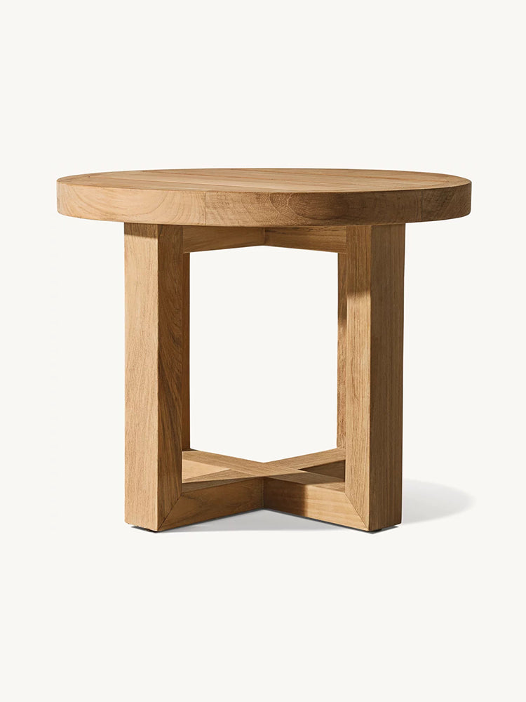 RH Aegean Teak Round Side Table