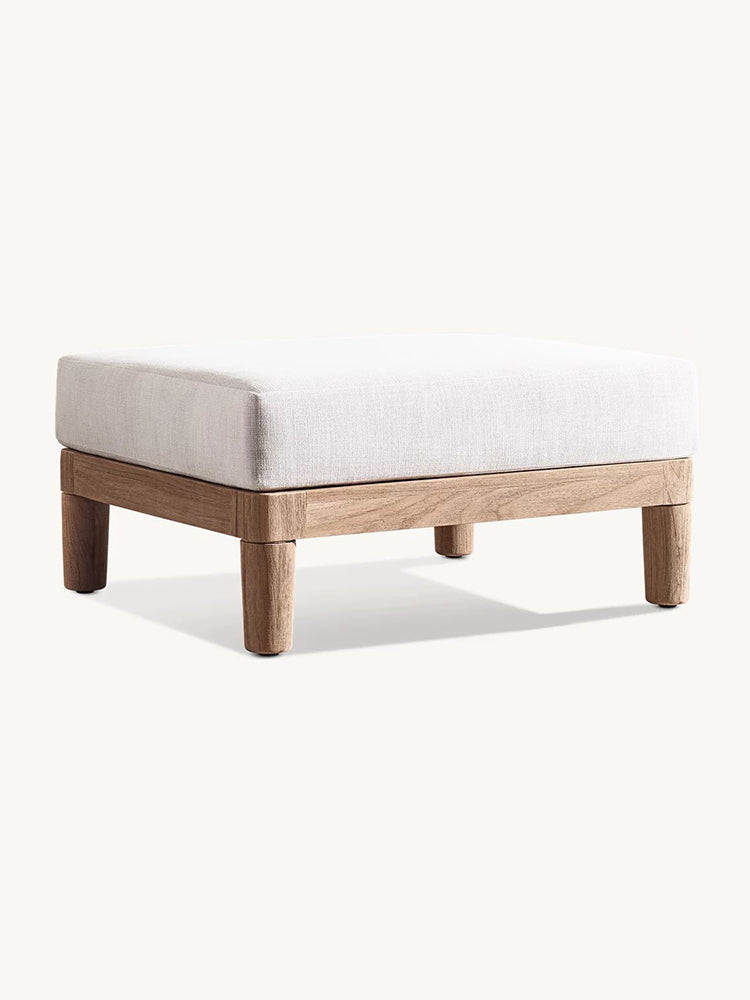 RH Miramar Teak Ottoman
