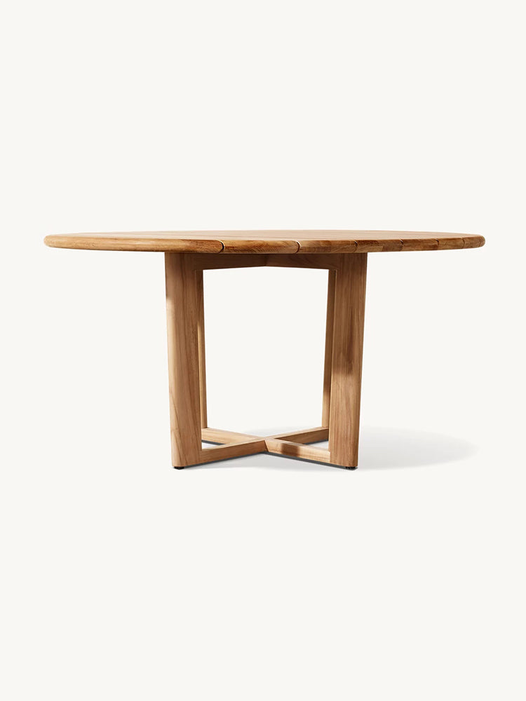 RH Mesa Teak Round Dining Table