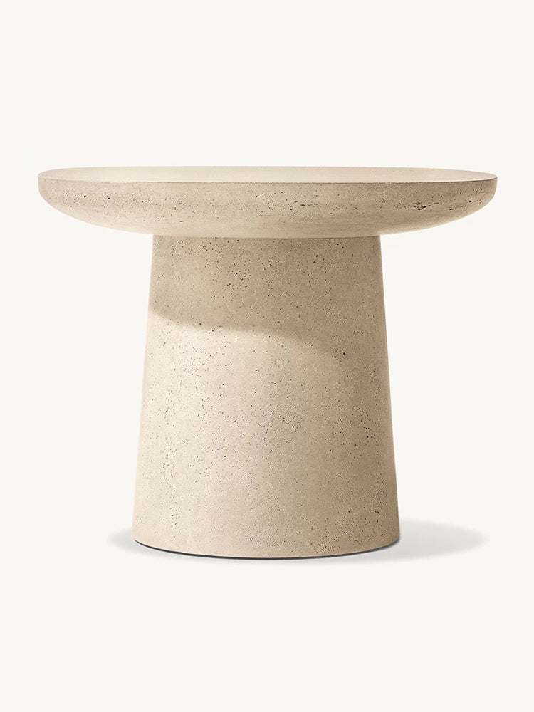 RH Caprera Concrete Square Side Table