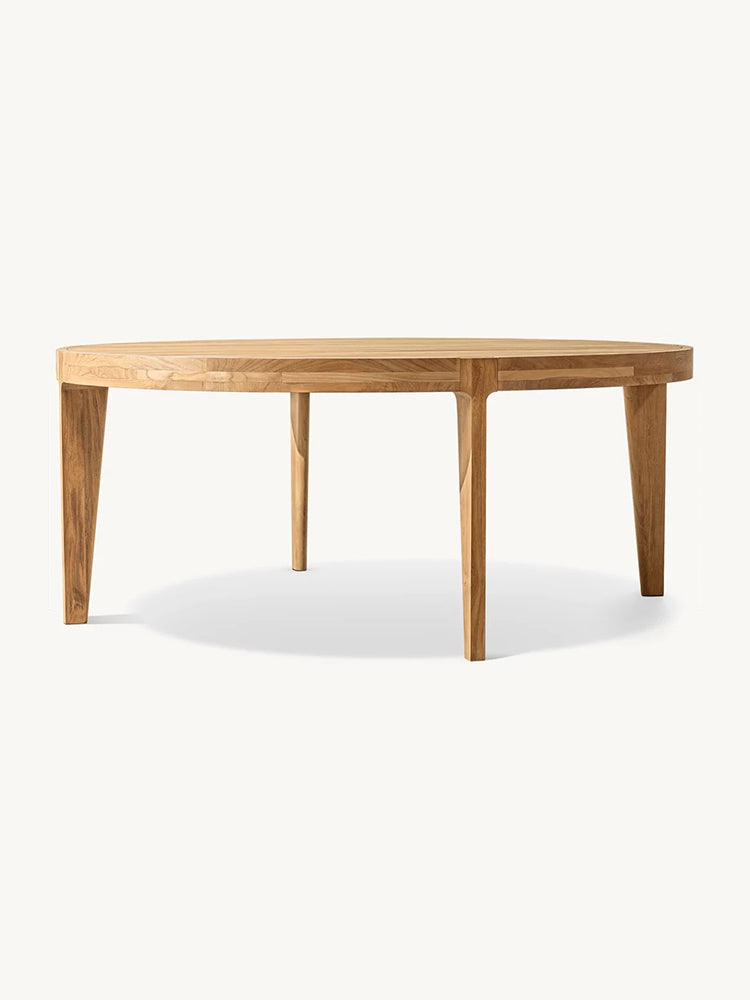 RH Malta Teak Round Dining Table