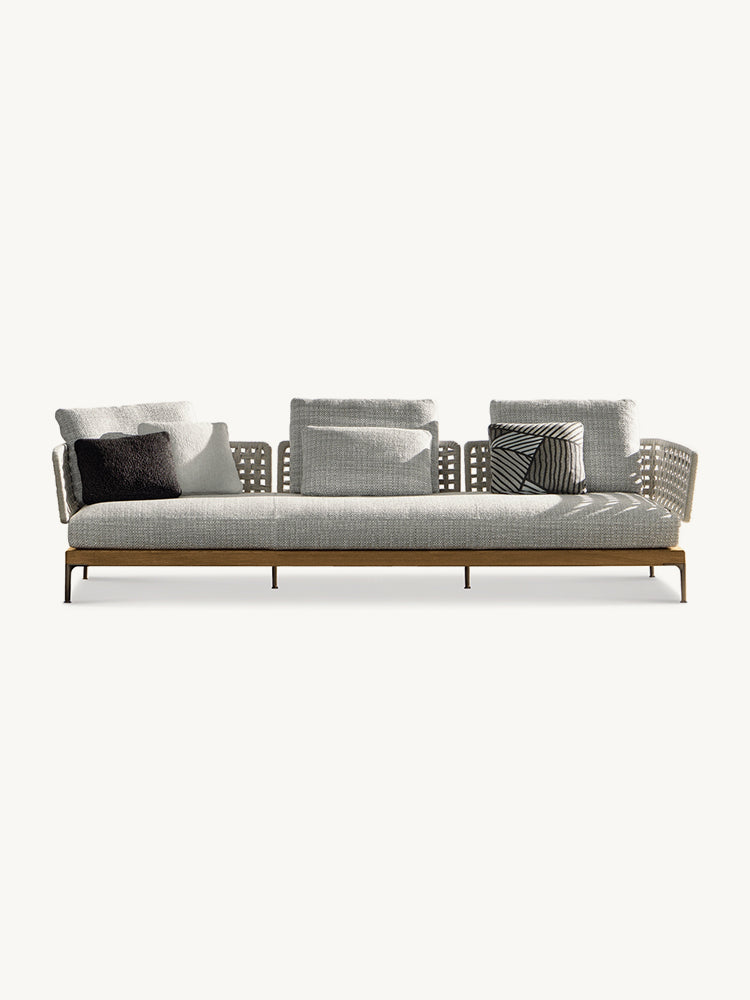 Minotti Patio Teak Outdoor sofa