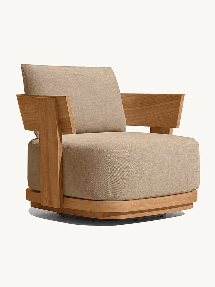RH Solaro Teak Lounge Chair
