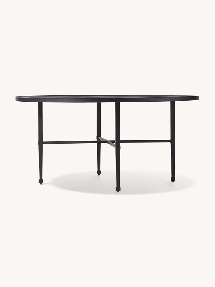 RH Trousdale Cast Aluminum Round Dining Table