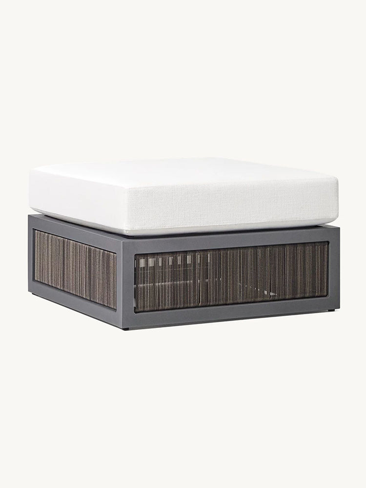 RH Capri Aluminum Ottoman