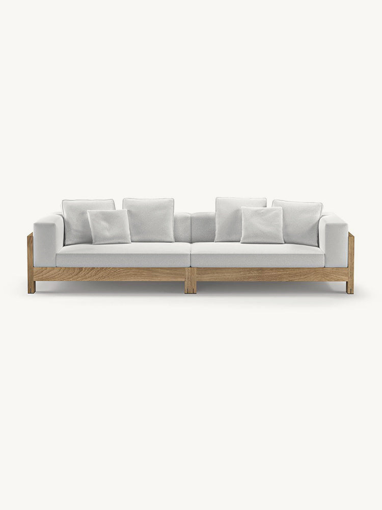 Minotti Alison Iroko Nature Outdoor sofa