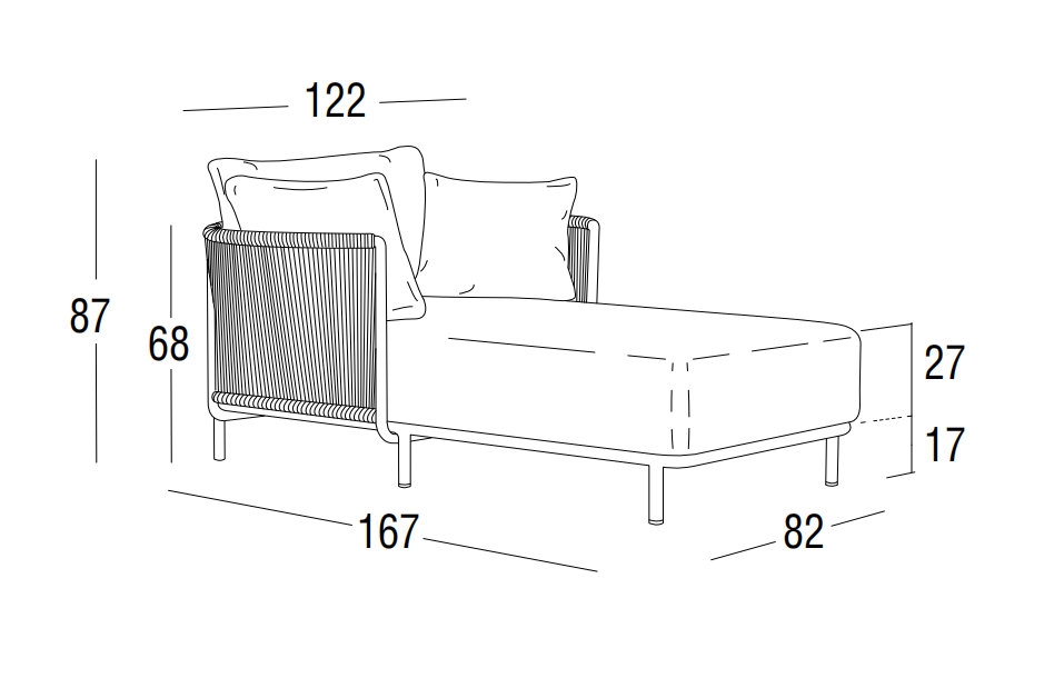 Roberti Rattan ART. 4430 Chaise Longues