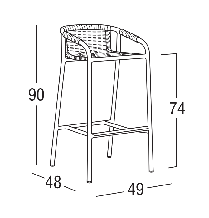 Roberti Rattan ART. 4305 Bar Stools