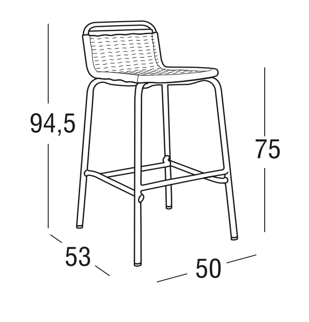 Roberti Rattan ART. 9771 Bar Stools