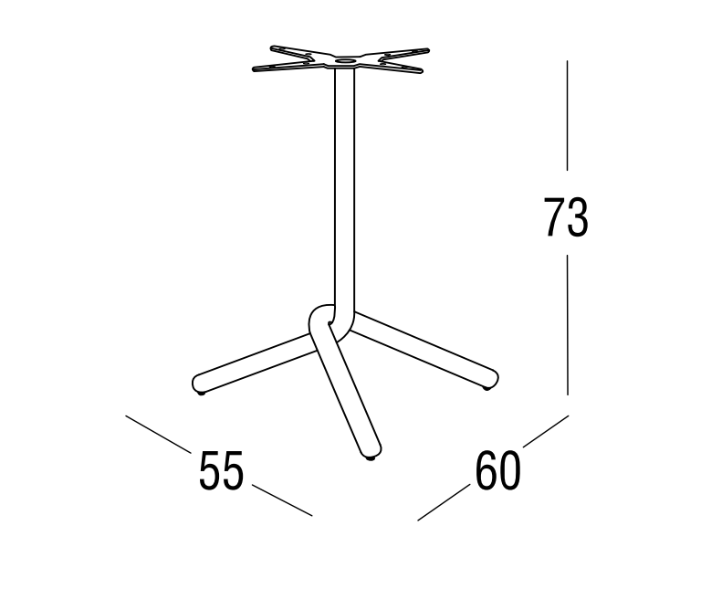 Roberti Rattan ART. 9915 Bistrot Table