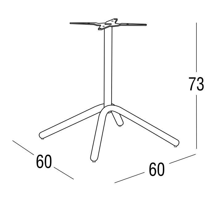 Roberti Rattan ART. 9916 Bistrot Table