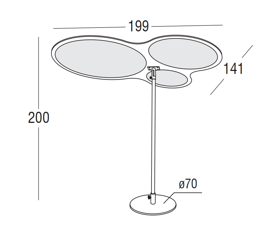 "Roberti Rattan ART. 9853 Parasol "