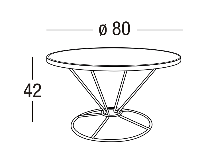 Roberti Rattan ART. 9885 Coffee Table