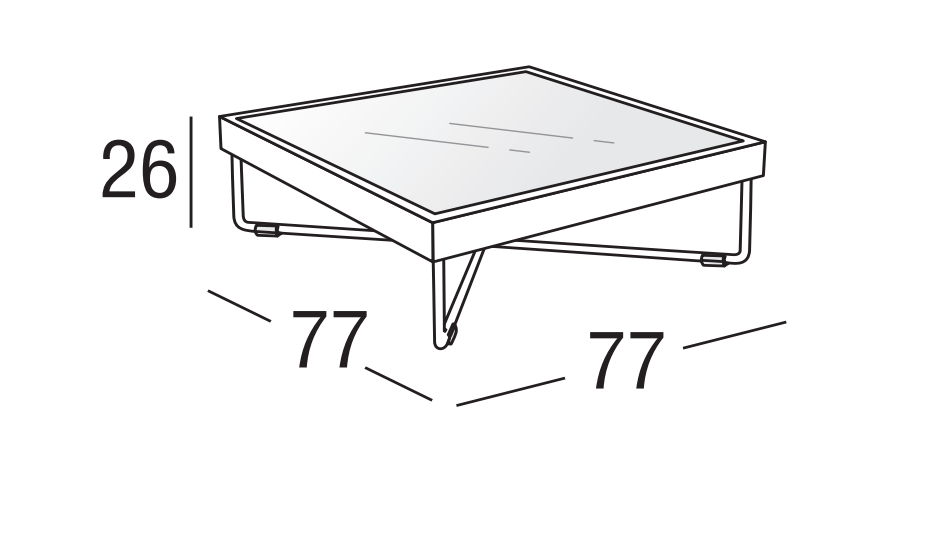 Roberti Rattan ART. 9817 Coffee Table