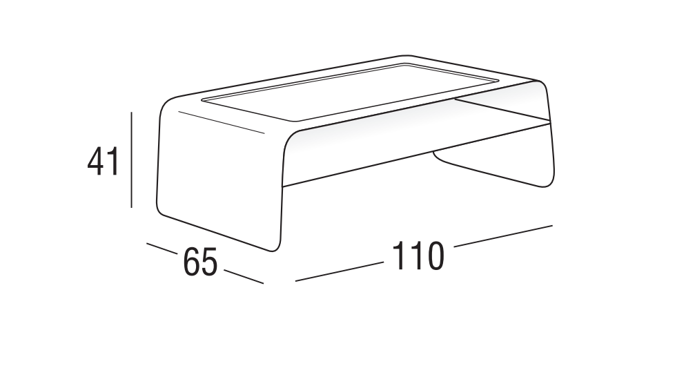 Roberti Rattan ART. 9850 Coffee Table