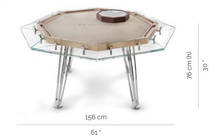 Impatia Unootto Wood Poker Table