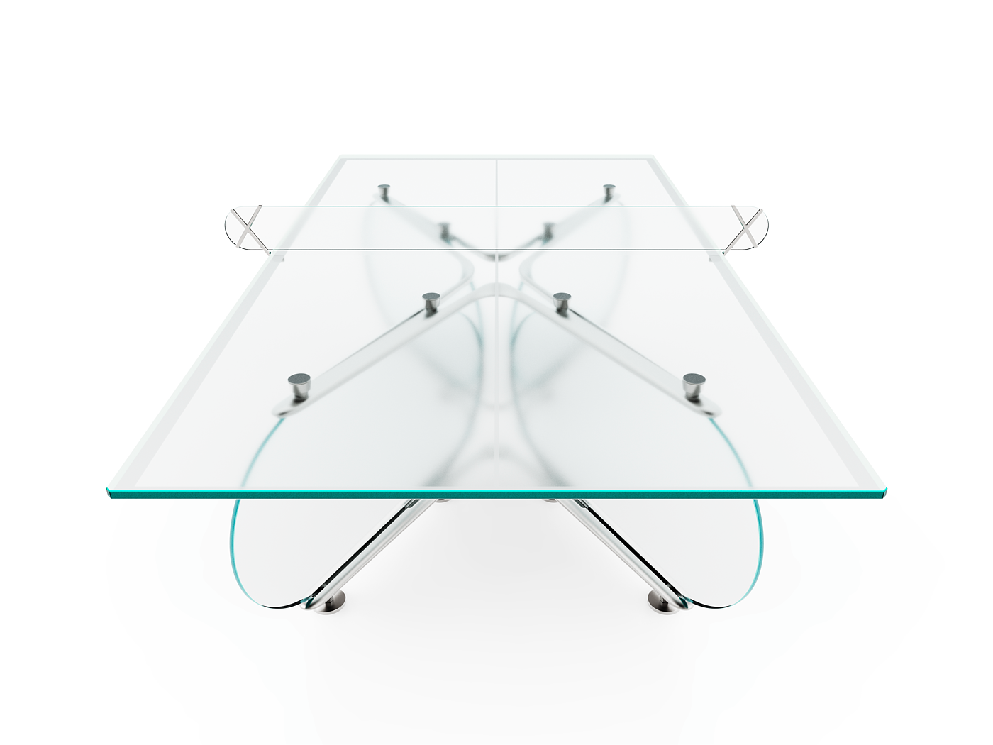 Qiocare Infinity-Glass Ping Pong Table