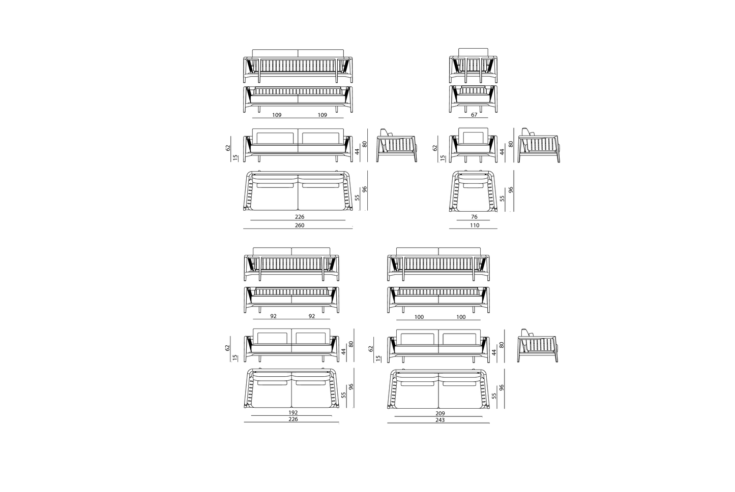 Visionnaire Green Life Outdoor Sofa