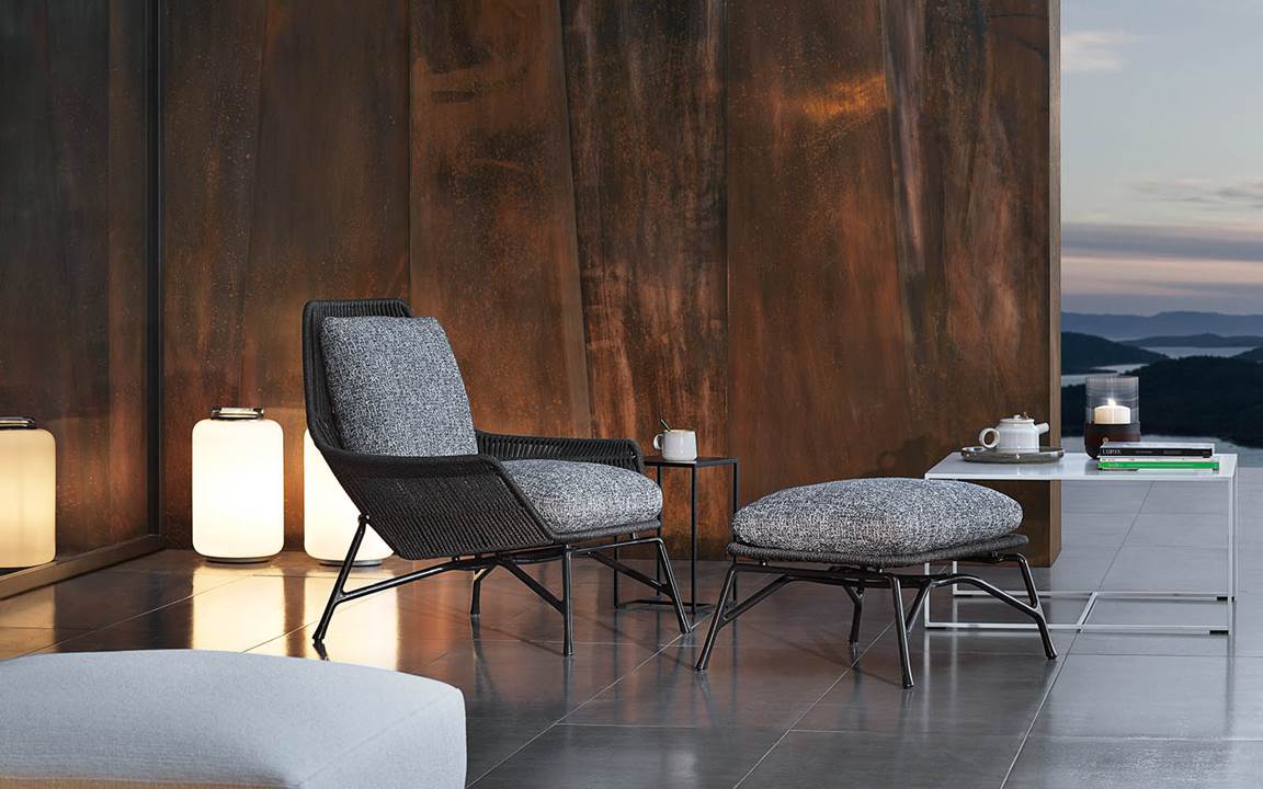 Minotti Prince Outdoor Lounge Chair