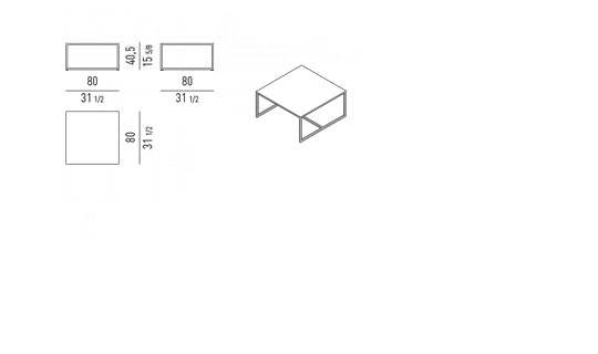 Minotti Duchamp Outdoor Coffee Table