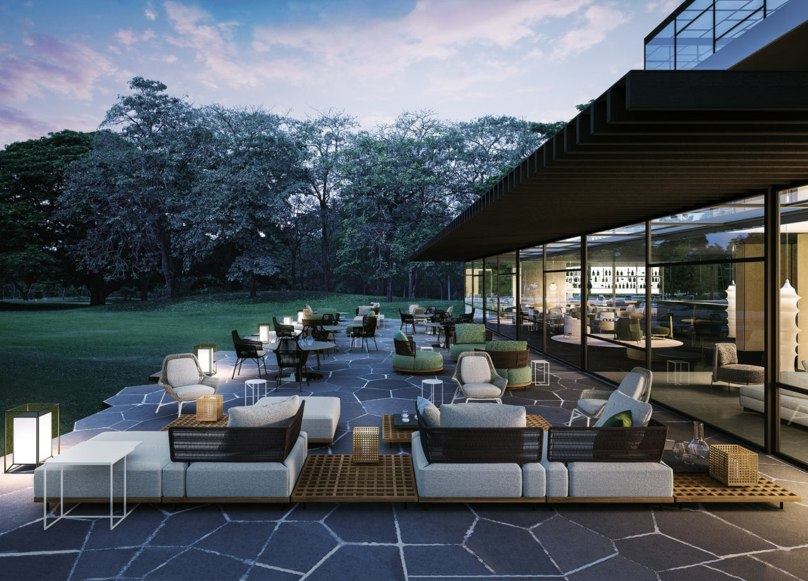Minotti Quadrado Outdoor sofa
