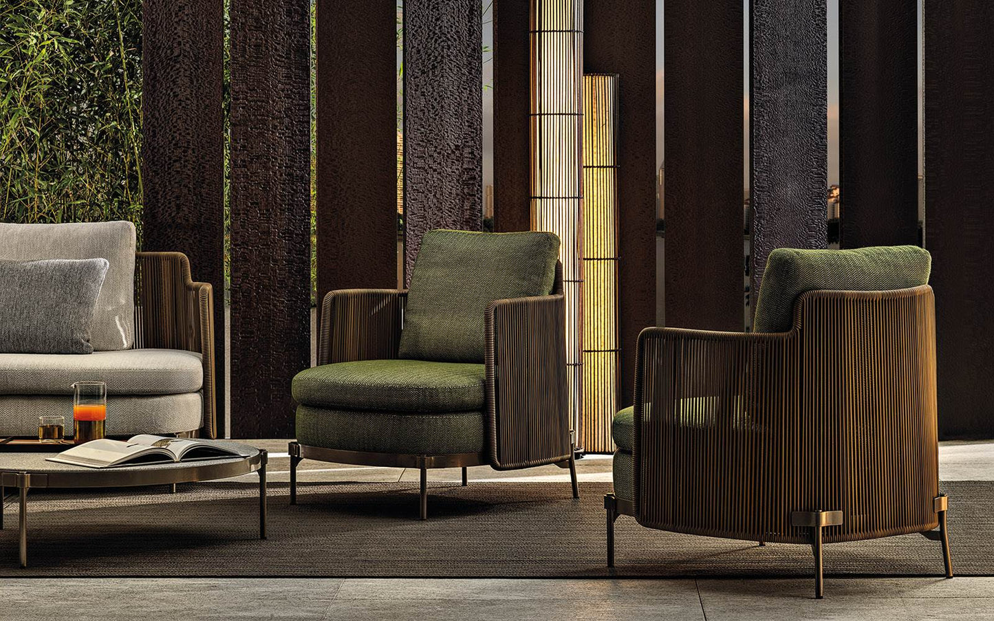 Minotti Tape Outdoor Lounge Chair