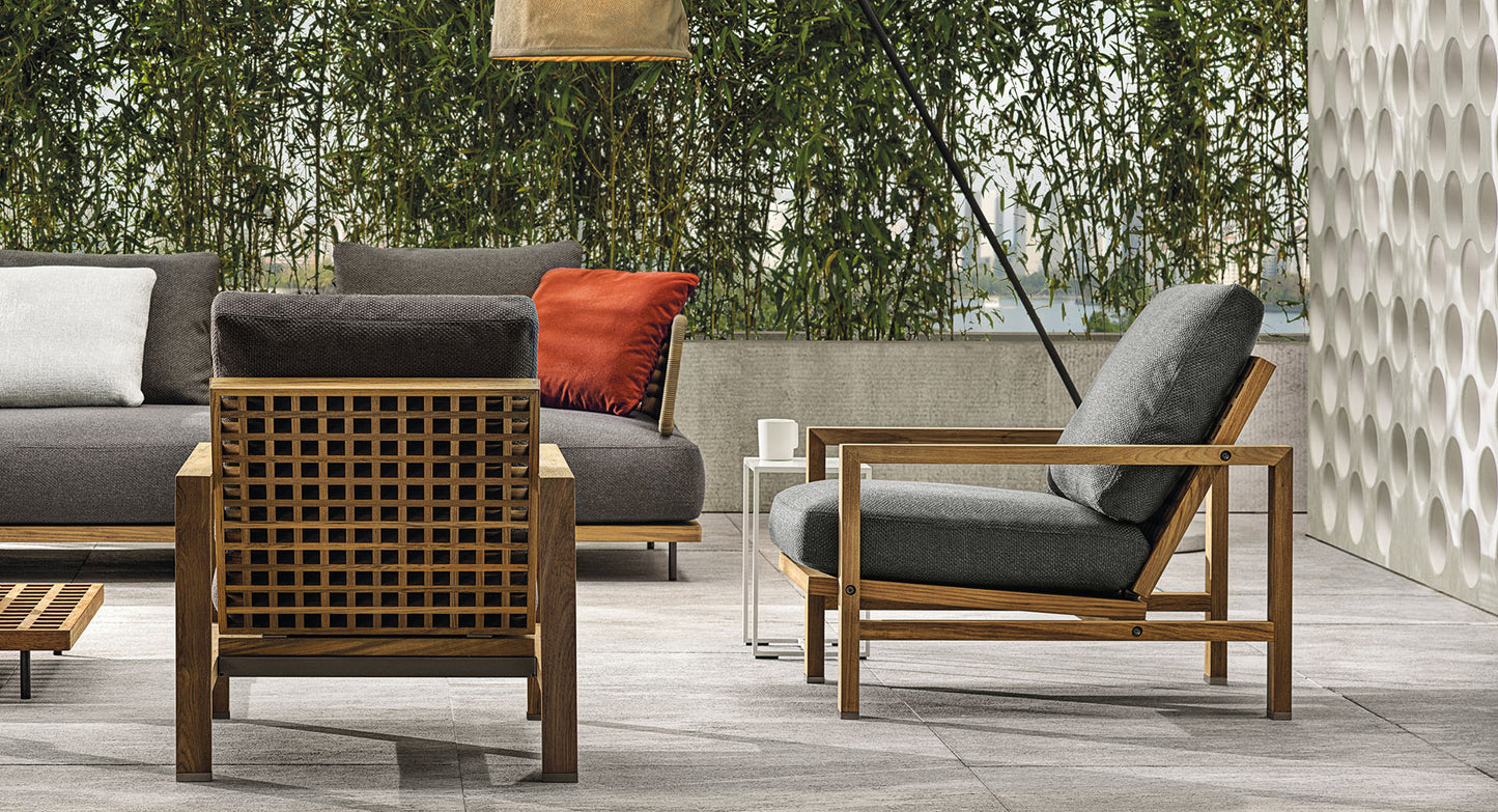 Minotti Quadrado Outdoor Lounge Chair