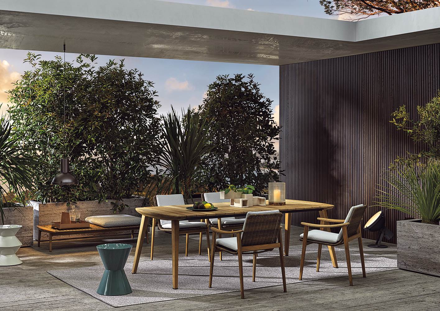 Minotti Fynn Outdoor Lounge Chair