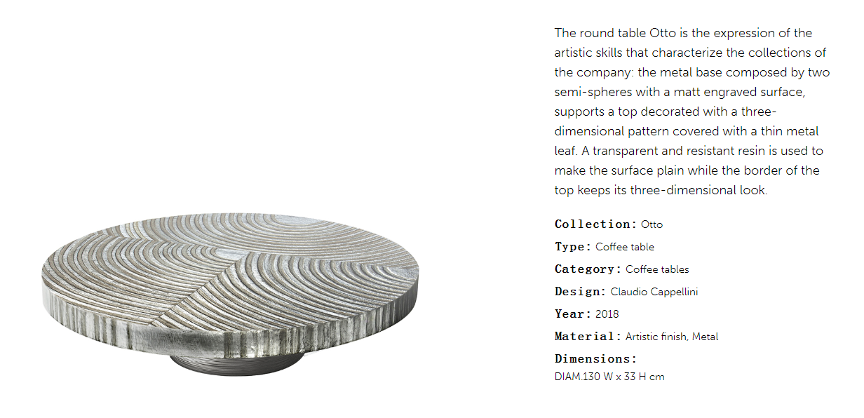 Cornelio Cappellini Otto Coffee Table