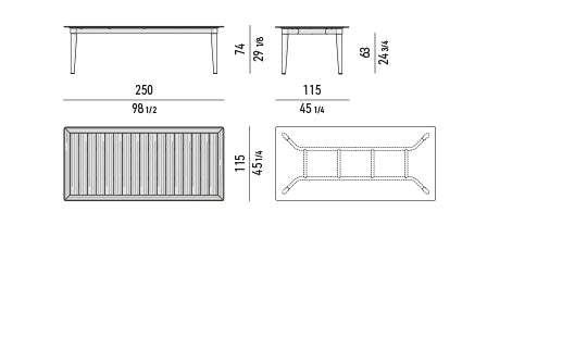 Minotti Terrace Outdoor Dining Table
