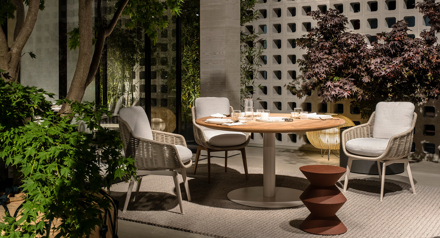Minotti Belt outdoor Dining Chair