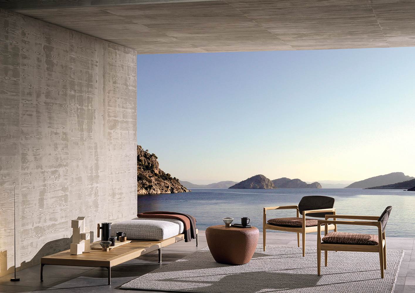 Minotti Yoko Outdoor Lounge Chair
