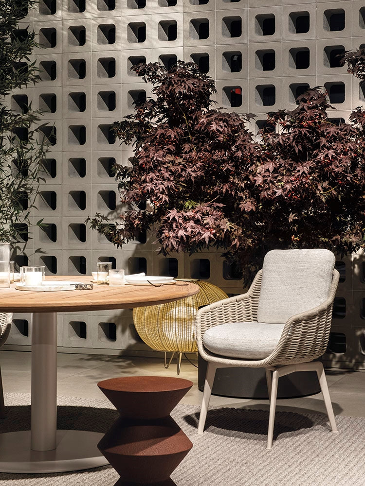 Minotti Belt outdoor Dining Chair