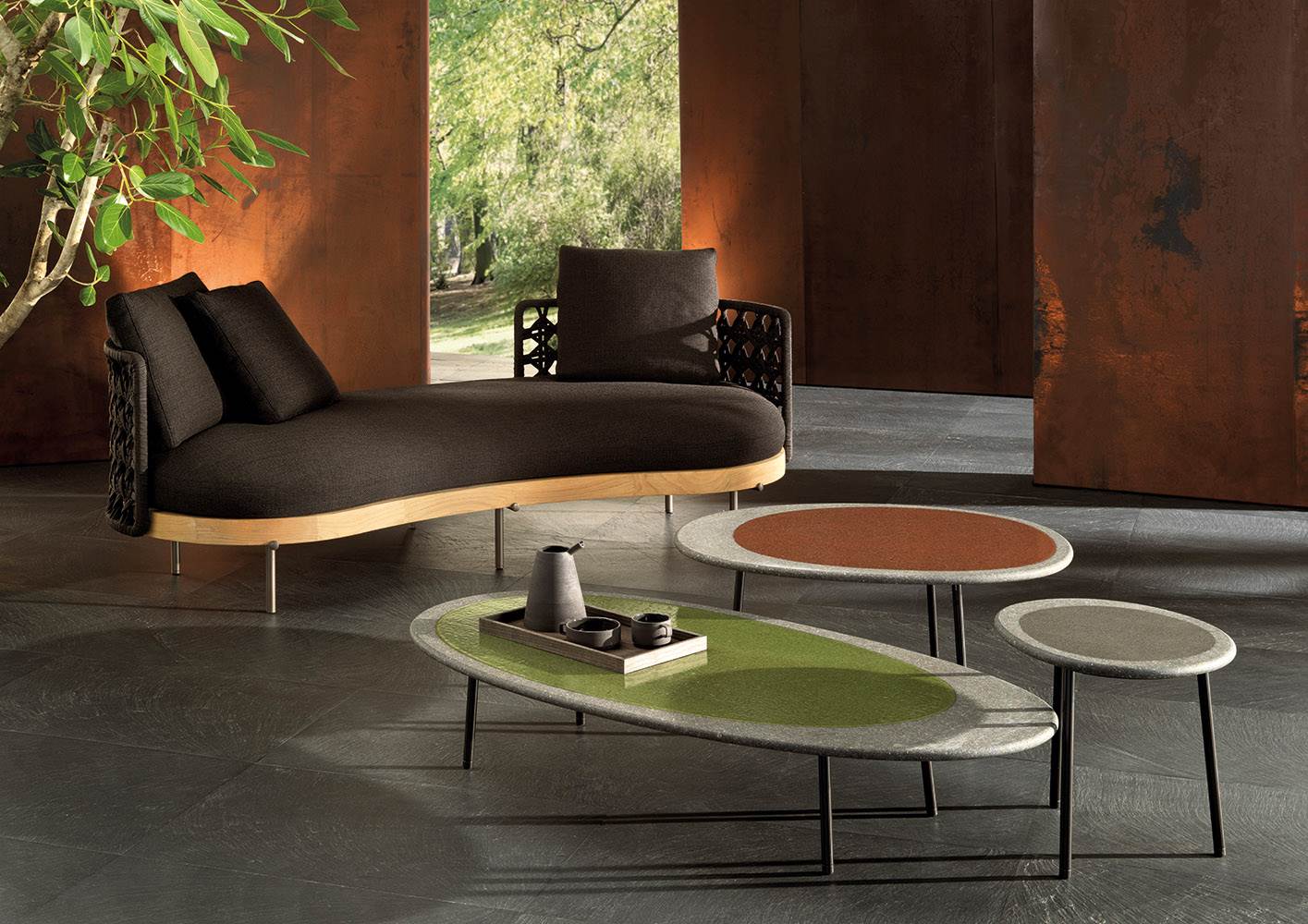 Minotti Torii Nest Outdoor sofa