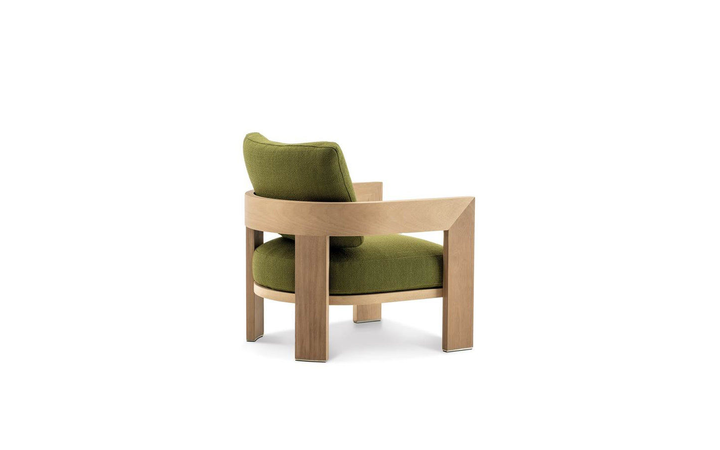 Minotti Warhol Iroko Nature Outdoor Lounge Chair