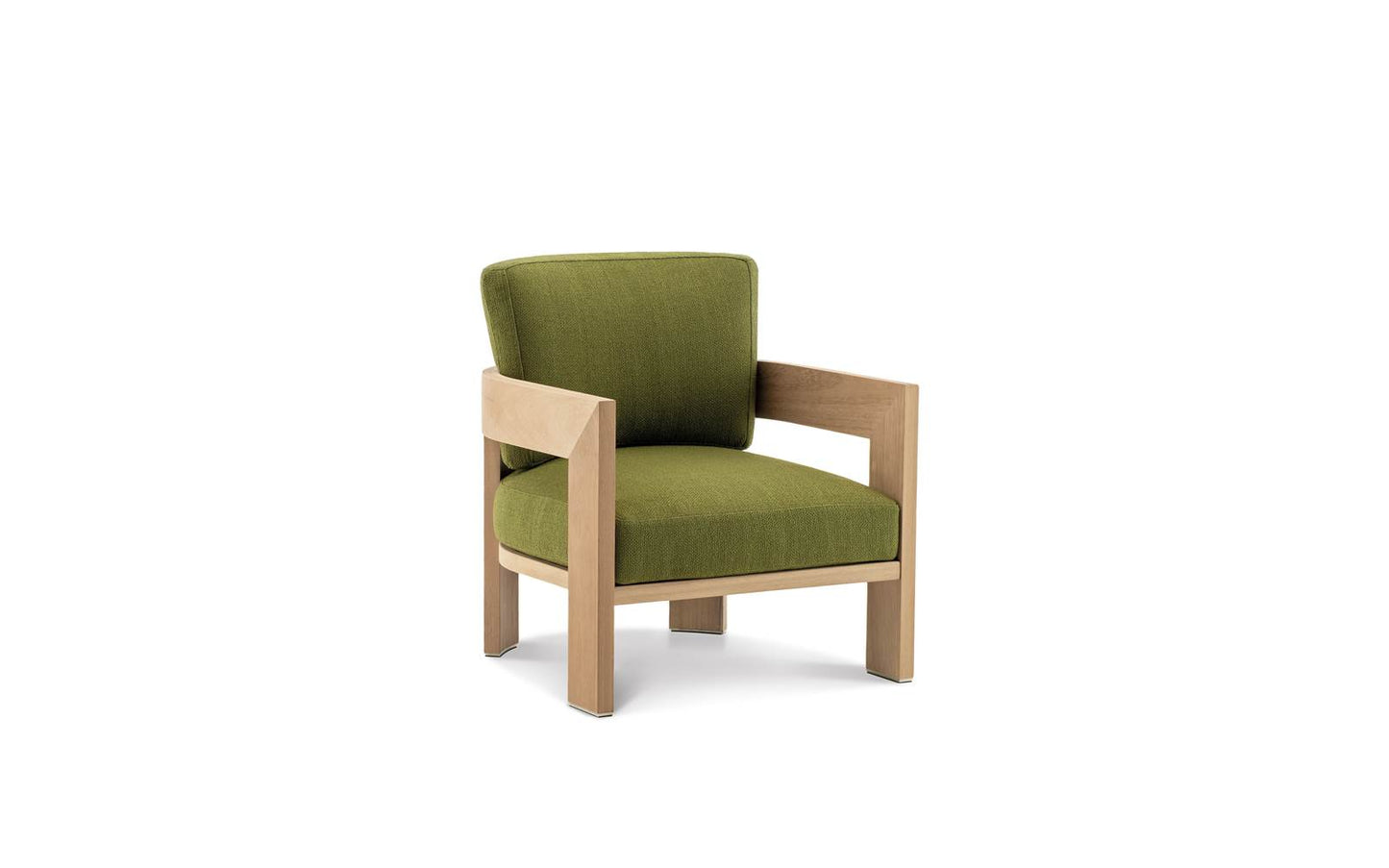 Minotti Warhol Iroko Nature Outdoor Lounge Chair