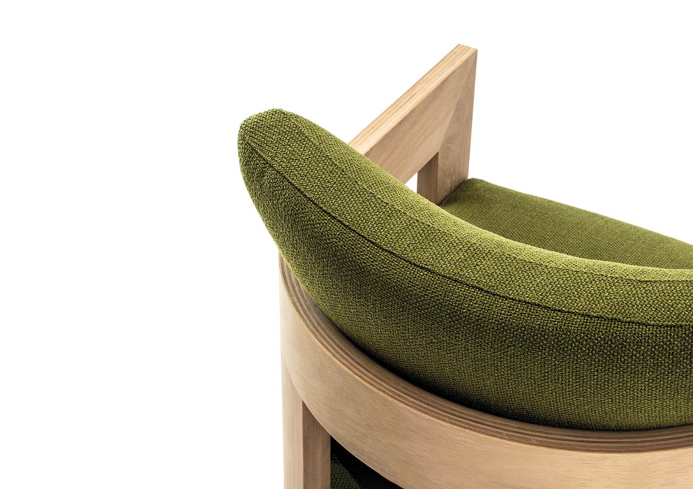Minotti Warhol Iroko Nature Outdoor Lounge Chair