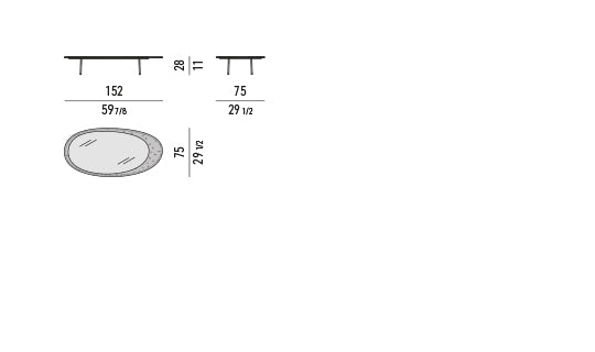 Minotti Isole Outdoor Coffee Table
