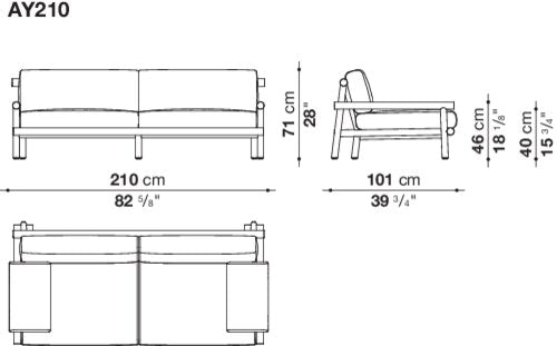 B&B italia Ayana Outdoor sofa