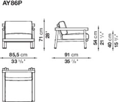 B&B italia Ayana Outdoor Armchair