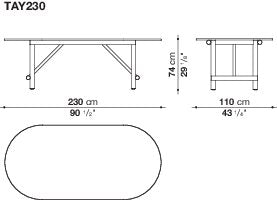 B&B italia Ayana Outdoor Dining Table