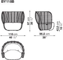 B&B italia Bay Outdoor Armchair
