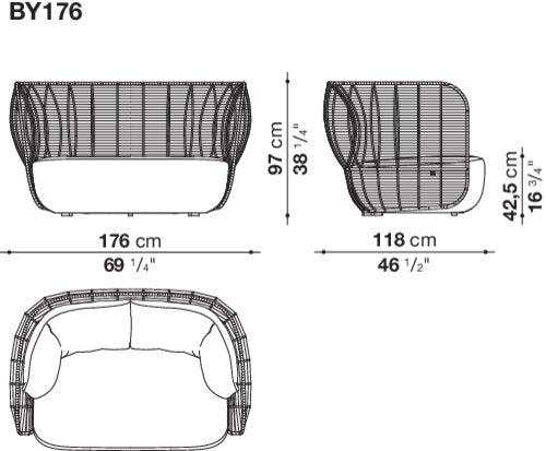 B&B italia Bay Outdoor sofa